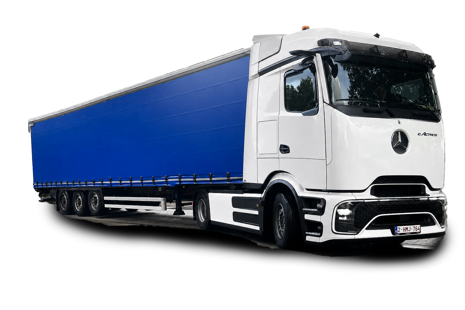 Vrachtwagen Transport Luypaert voor belettering